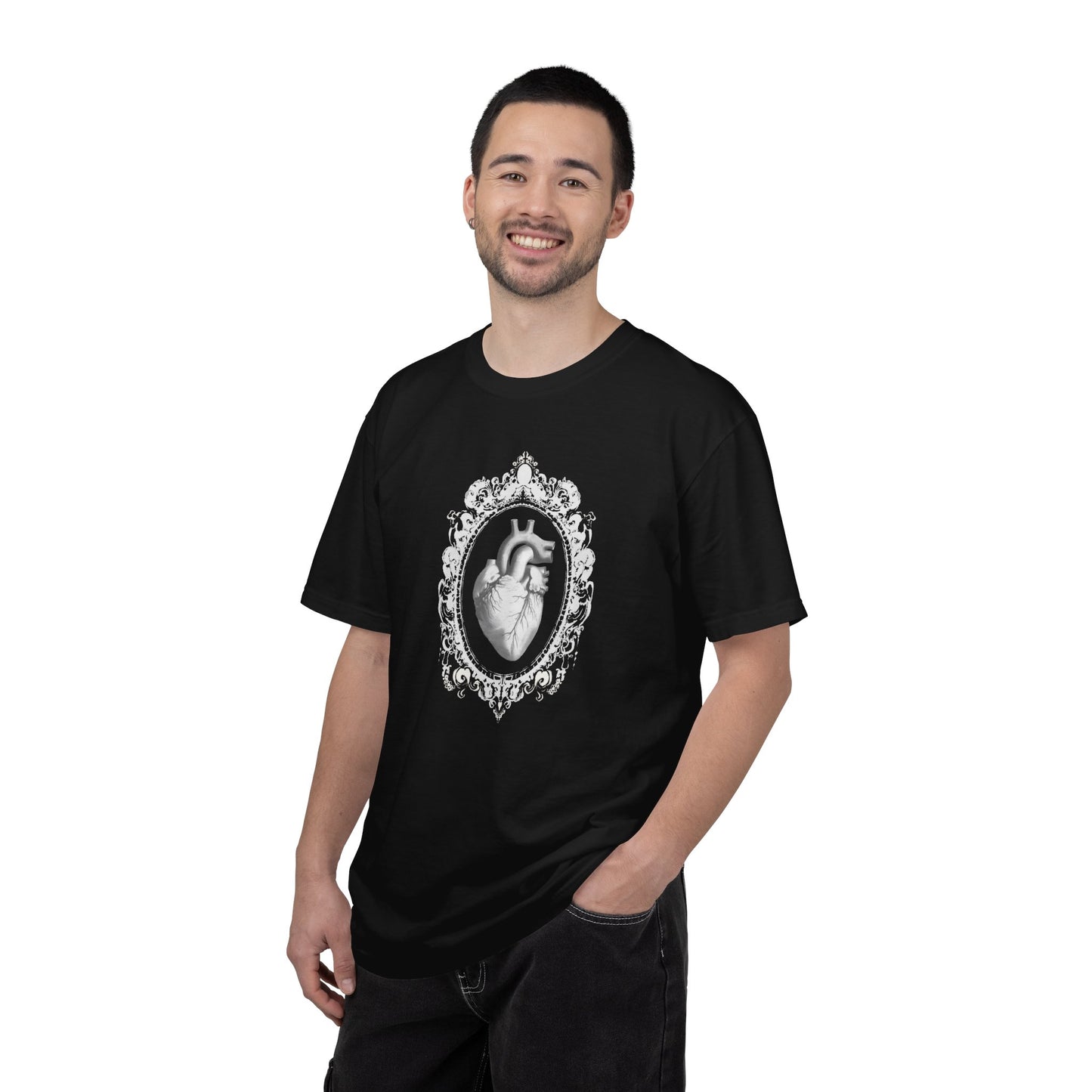 Anatomical Heart Graphic T-Shirt — Minimalist Medical Art Tee