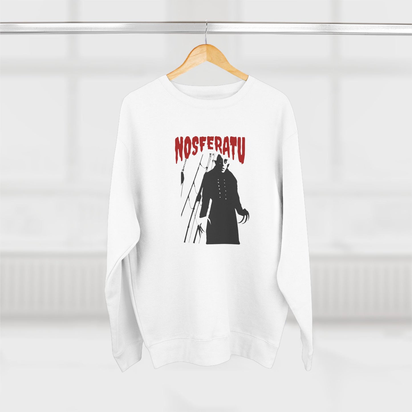 Nosferatu Horror Crewneck Sweatshirt — Vintage Vampire Graphic