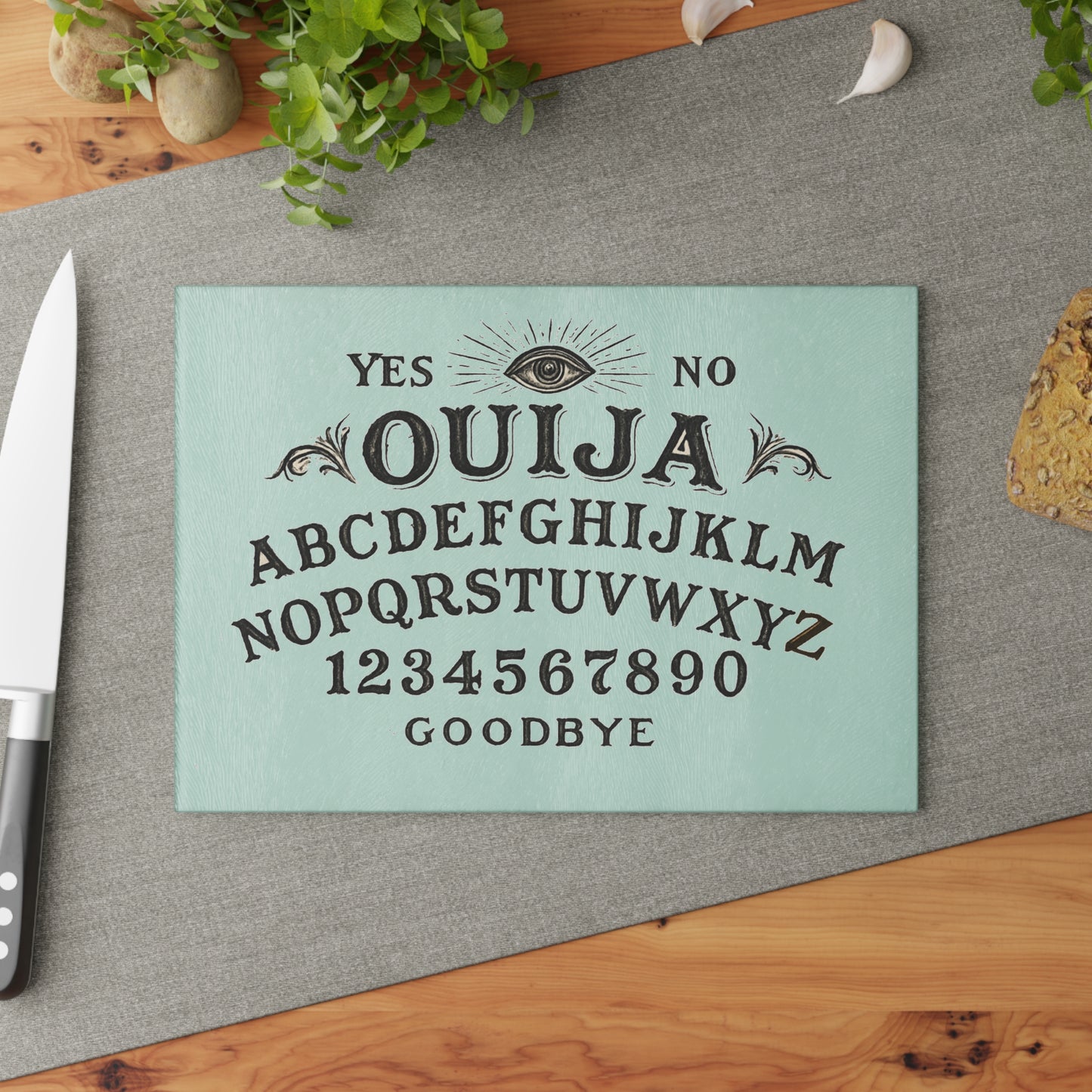 Glass Cutting Board Ouija Board