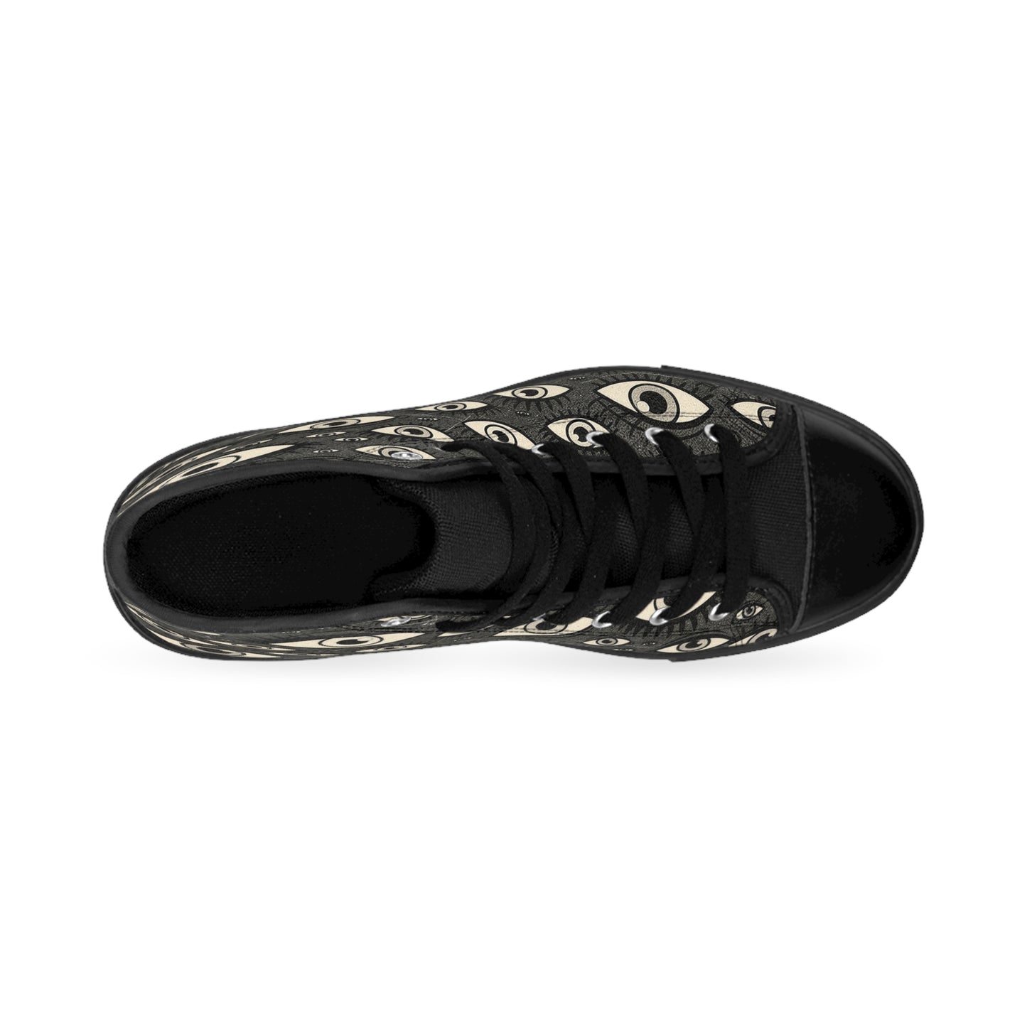 High-Top Sneakers — All-Seeing Eye Pattern Women’s Classic Sneakers
