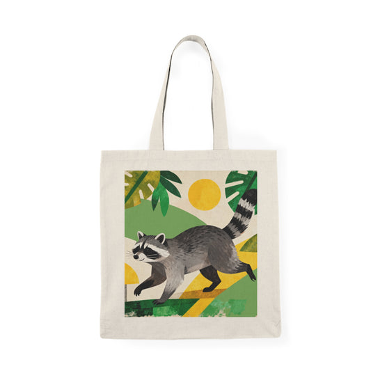 Natural Raccoon Tote Bag