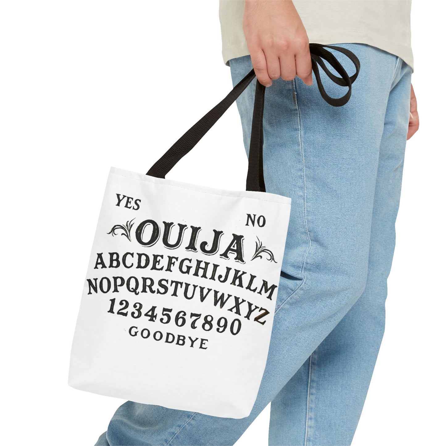 Ouija Board Tote Bag — Vintage Spirit Planchette Design