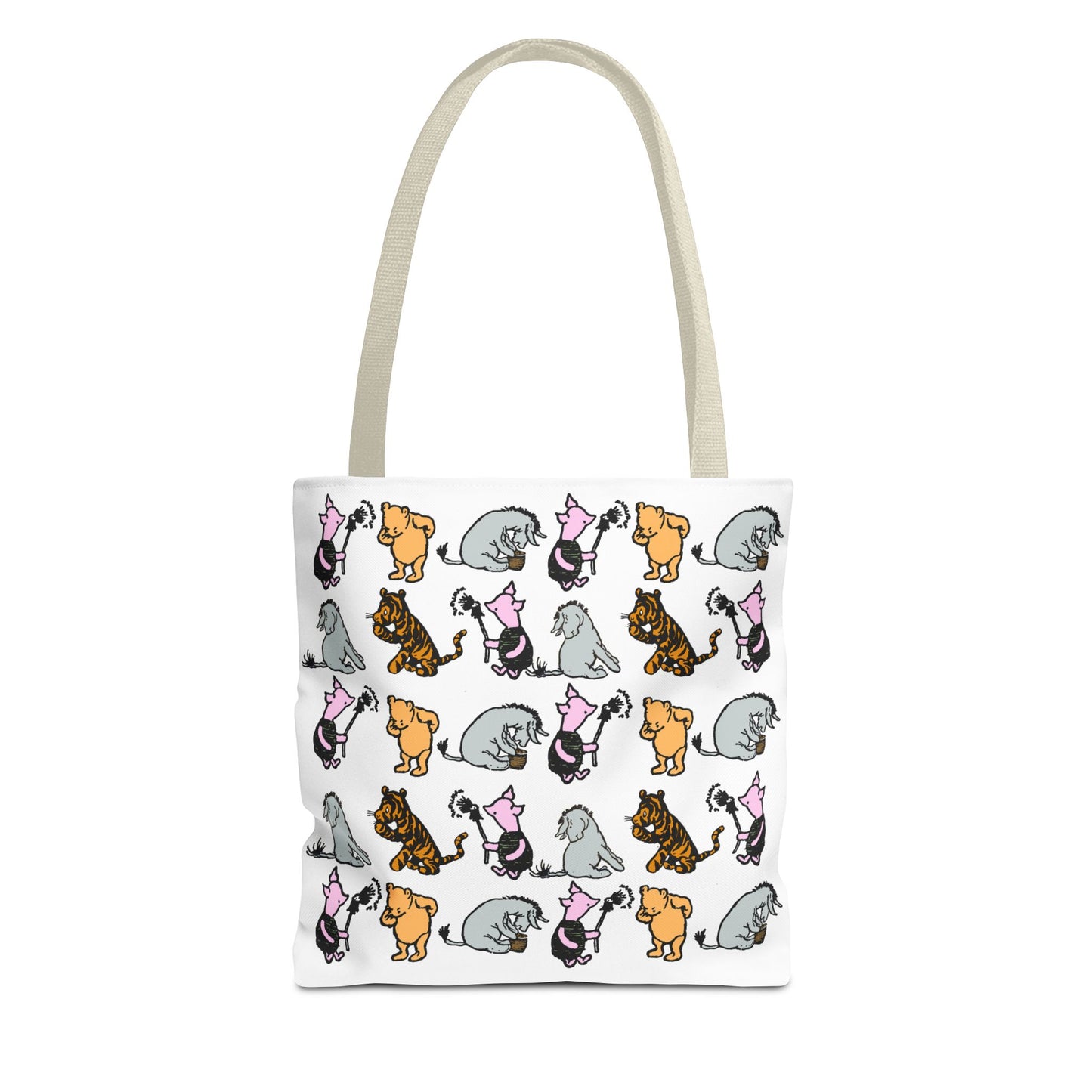 Cute Cats Pattern Tote Bag — All-Over Print Cat Lover Tote