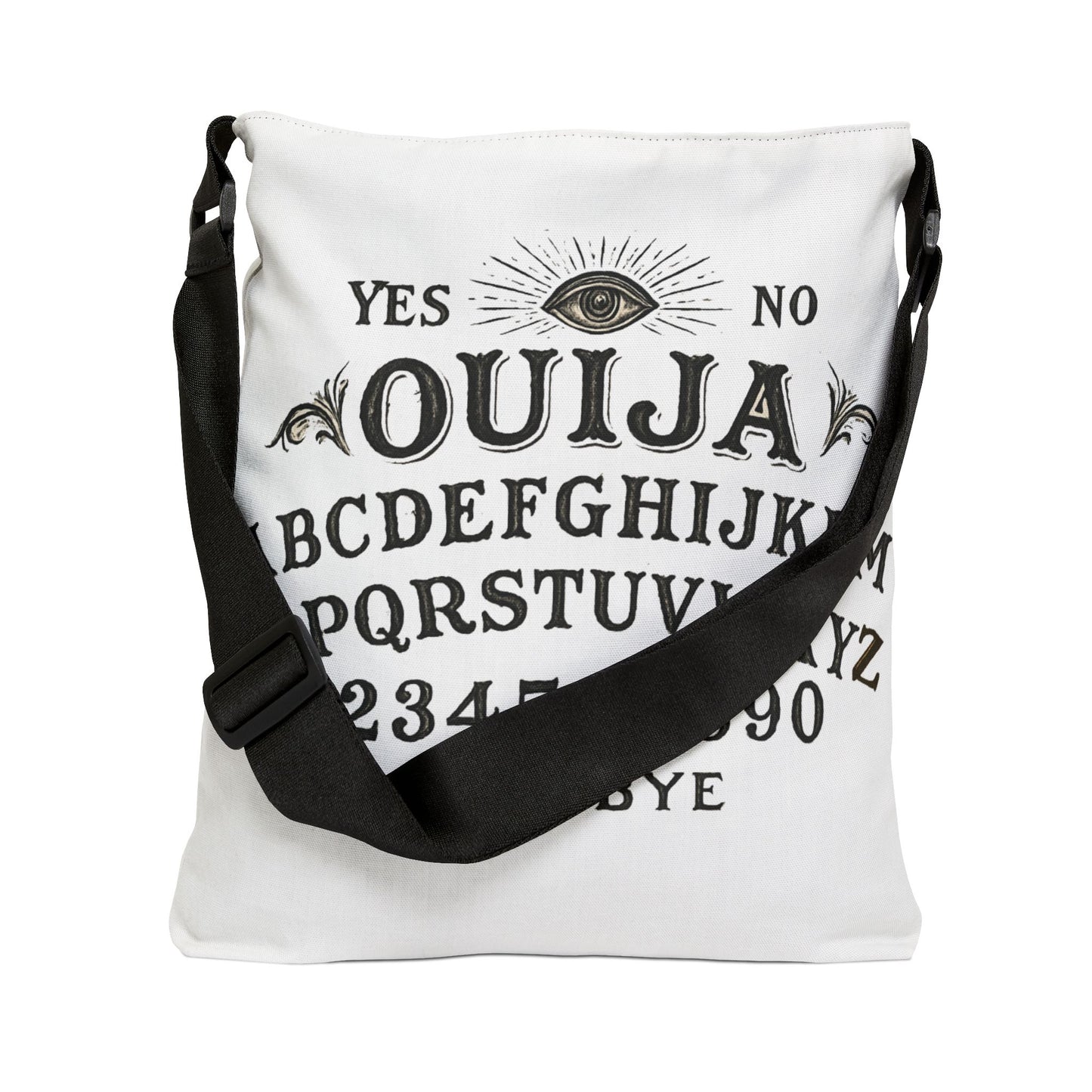 Ouija Board Adjustable Tote Bag — Vintage Spirit Board Design