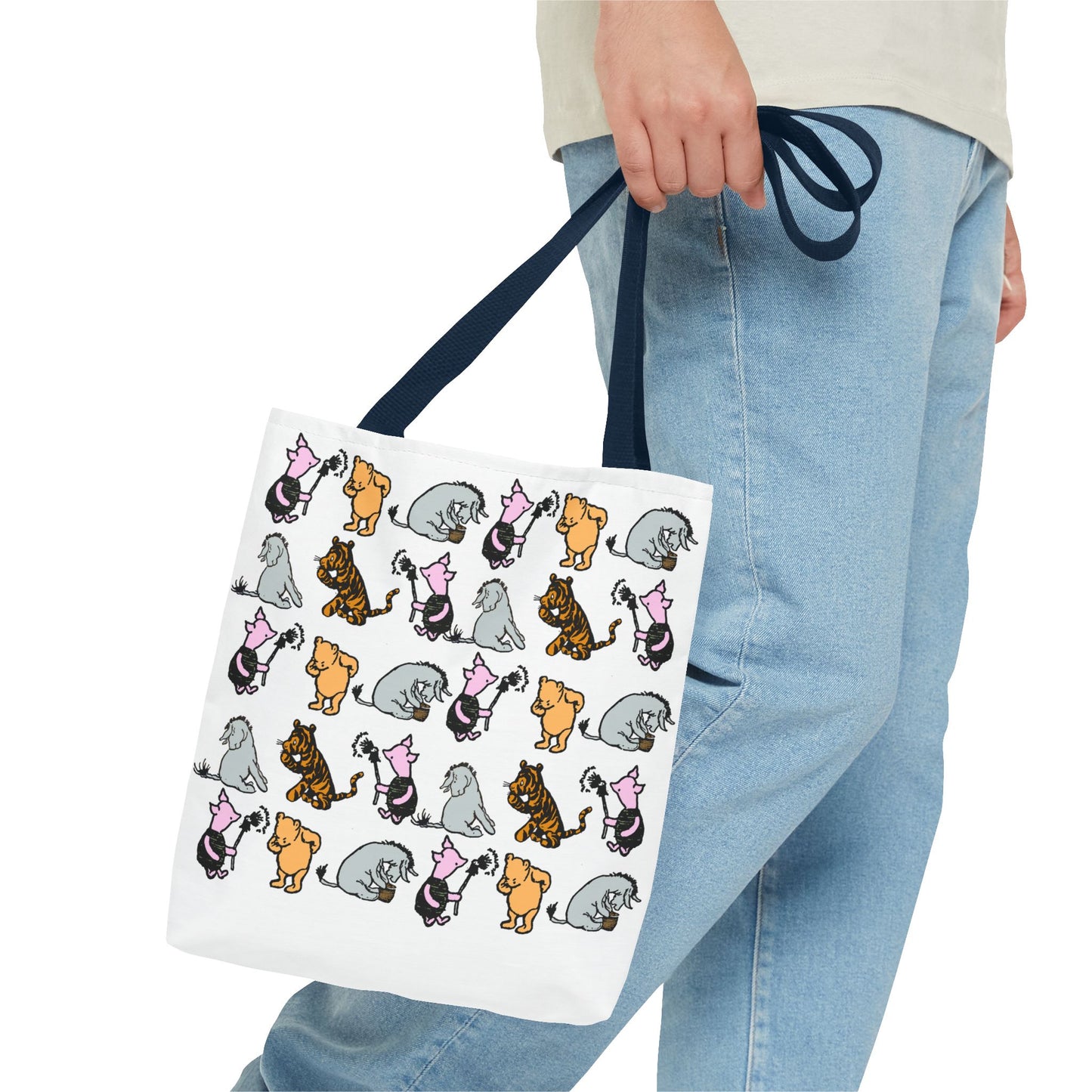 Cute Cats Pattern Tote Bag — All-Over Print Cat Lover Tote