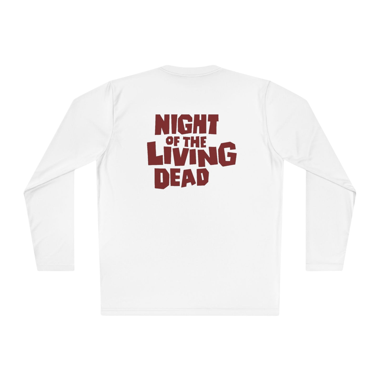 Night of the Living Dead Long Sleeve Tee — Retro Horror Zombie Graphic