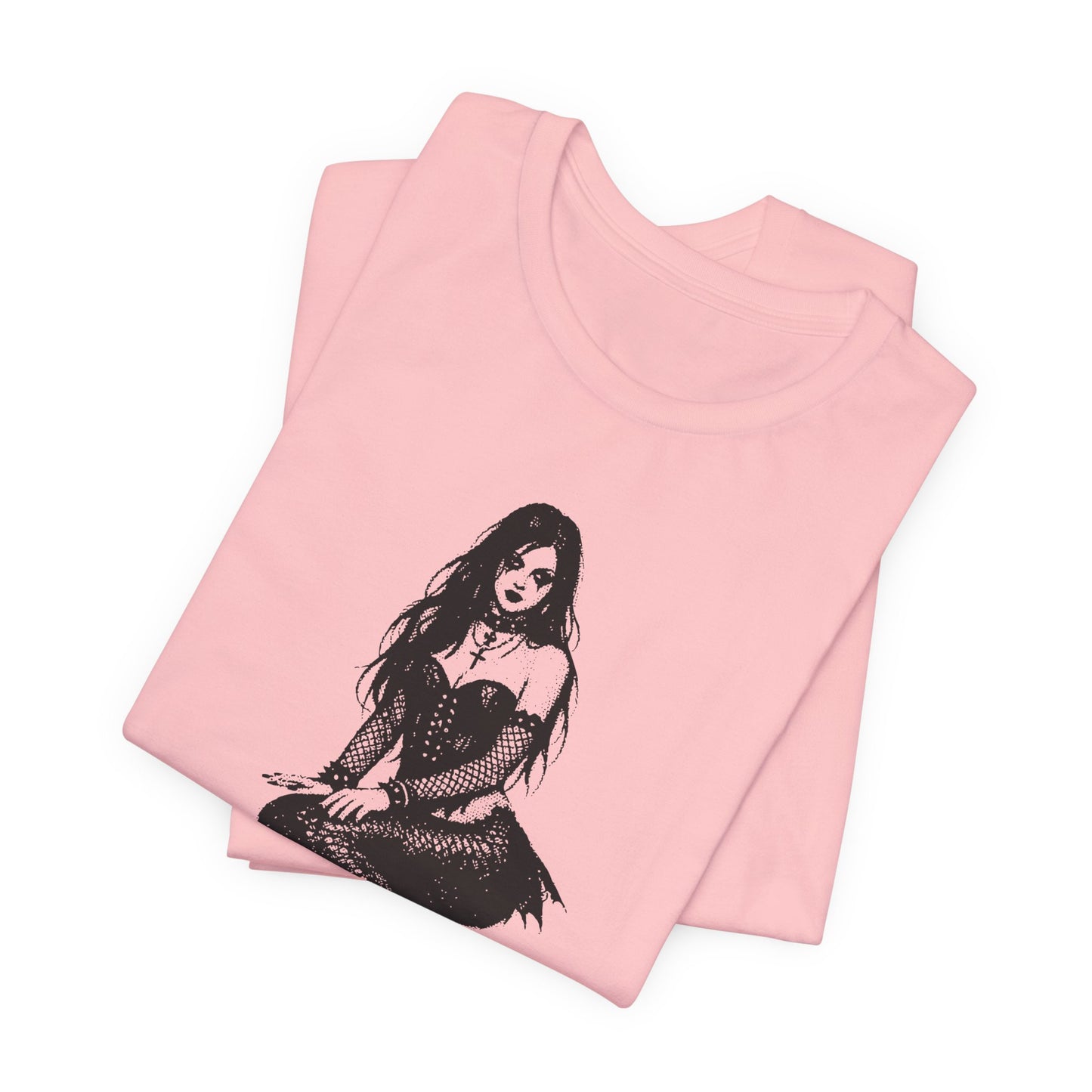 Mermaid Illustration Tee — Gothic Hand-Drawn Mermaid Graphic T-Shirt
