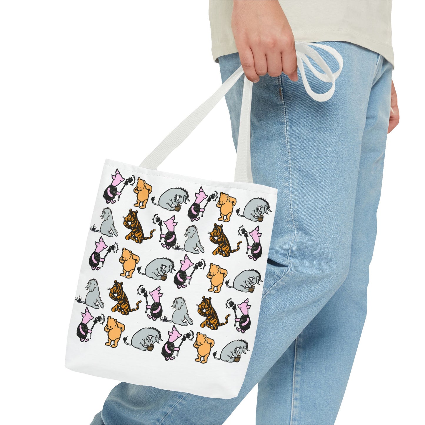 Cute Cats Pattern Tote Bag — All-Over Print Cat Lover Tote