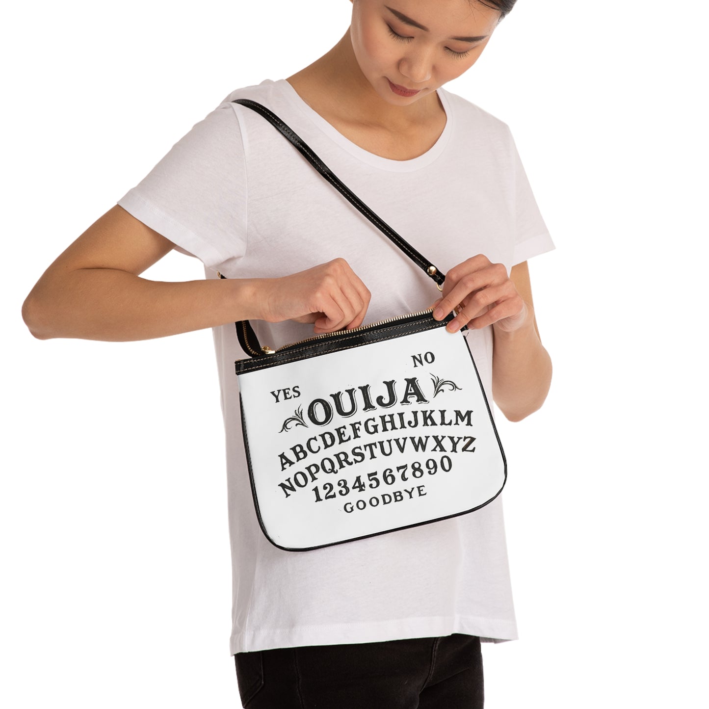 Ouija Board Small Shoulder Bag – Gothic Tarot-Inspired Crossbody Purse