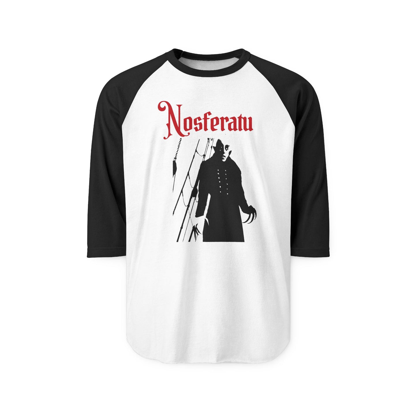 Nosferatu Inspired Unisex Raglan Shirt,