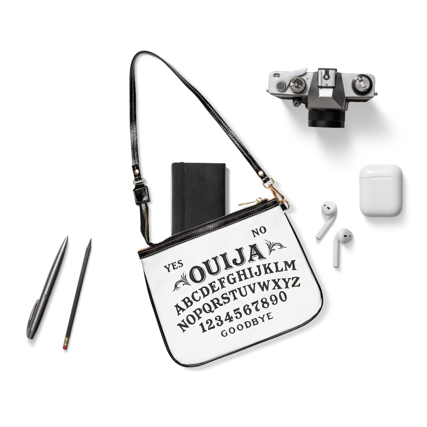 Ouija Board Small Shoulder Bag – Gothic Tarot-Inspired Crossbody Purse