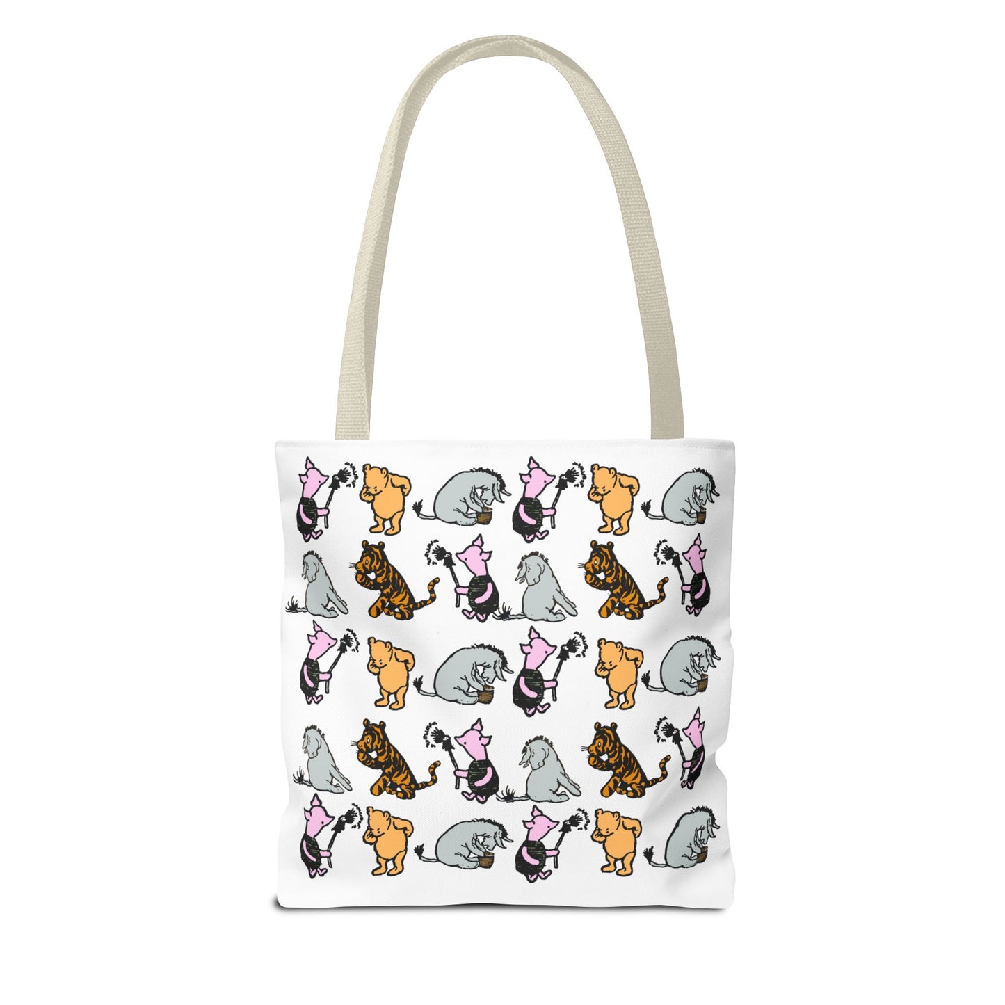 Cute Cats Pattern Tote Bag — All-Over Print Cat Lover Tote