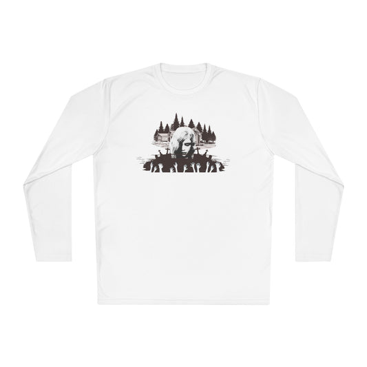 Night of the Living Dead Long Sleeve Tee — Retro Horror Zombie Graphic