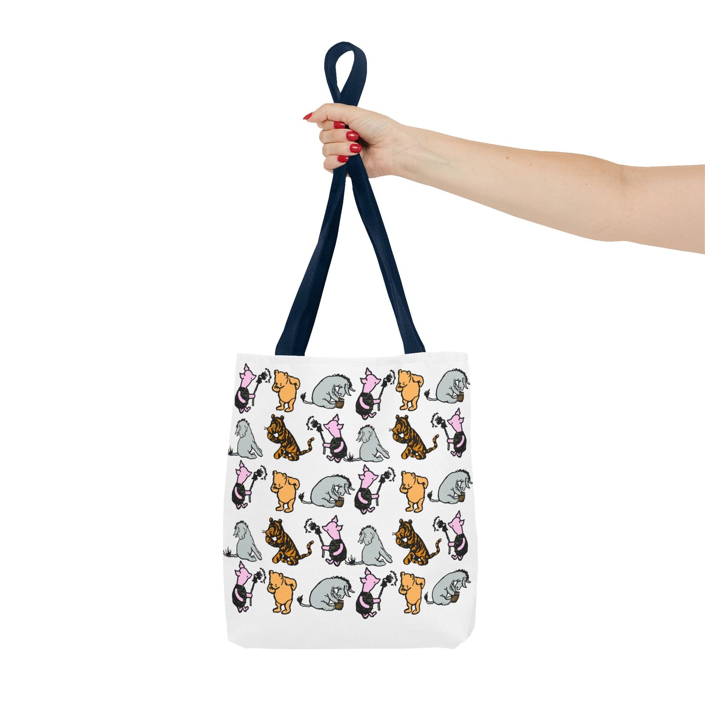 Cute Cats Pattern Tote Bag — All-Over Print Cat Lover Tote