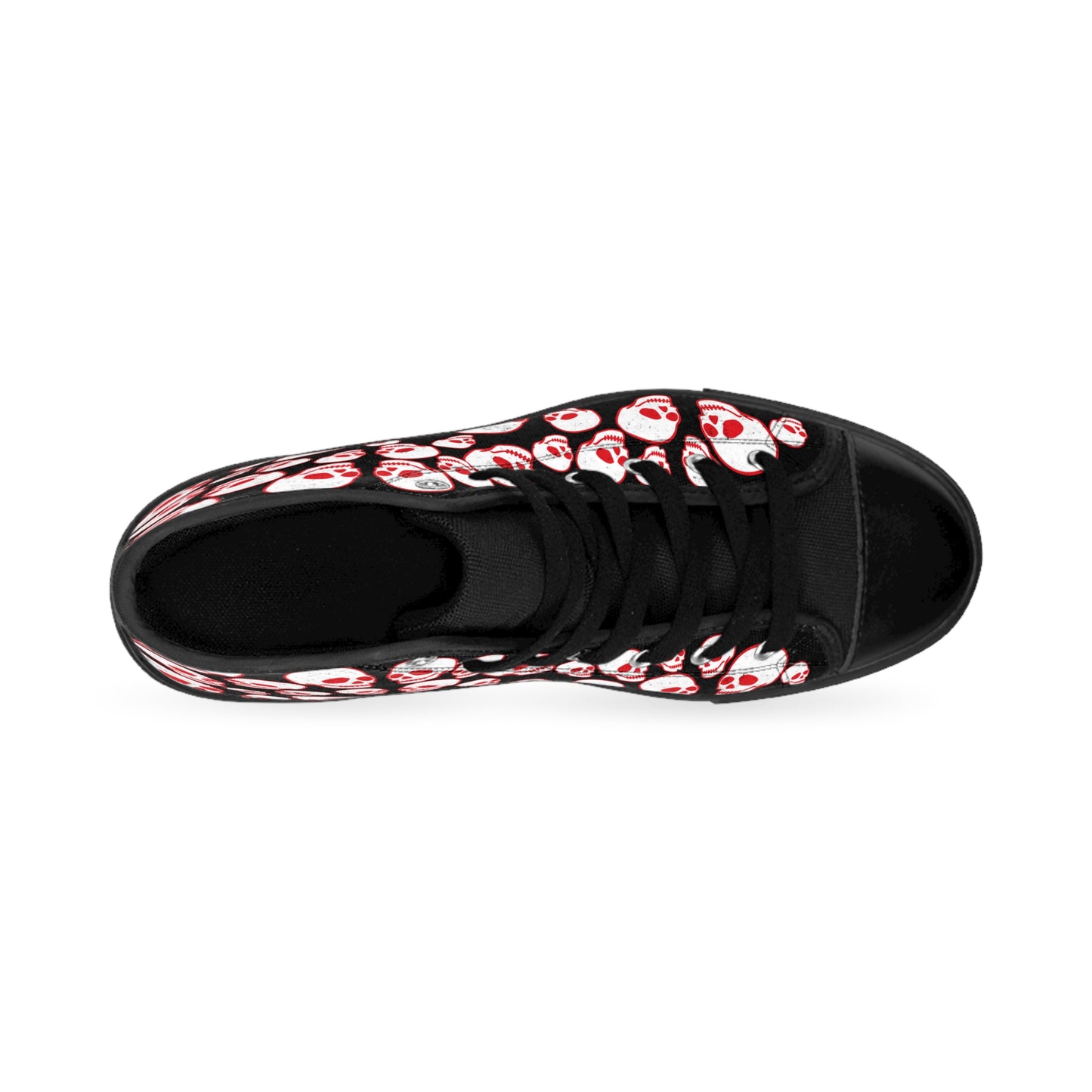 Skull Pattern Women's High-Top Sneakers