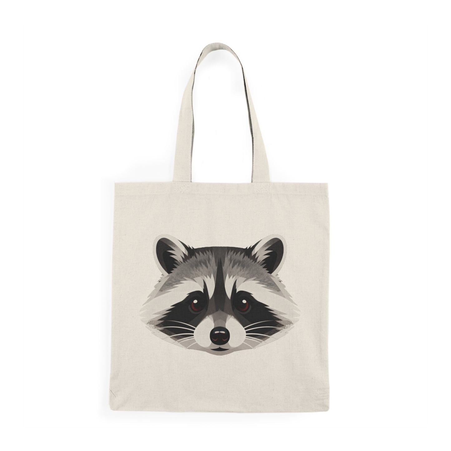 Raccoon Face Canvas Tote Bag