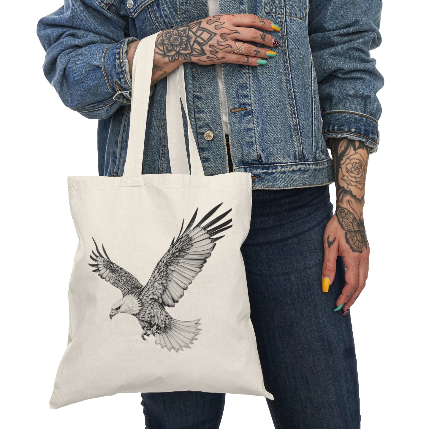 Vintage Flying Eagle Canvas Tote