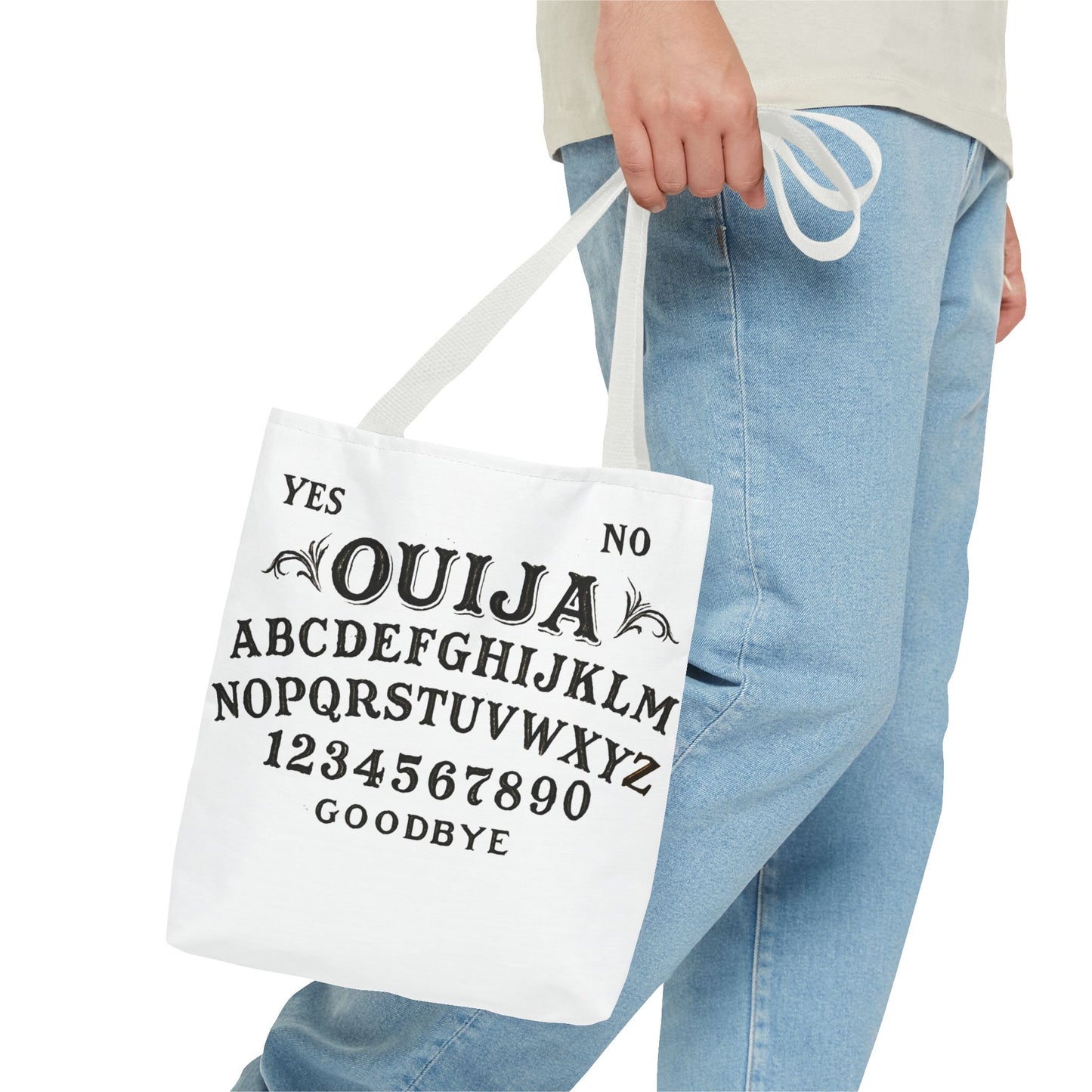Ouija Board Tote Bag — Vintage Spirit Planchette Design
