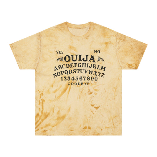 Ouija Board Tie-Dye T-Shirt — Vintage Spirit Board Graphic Tee