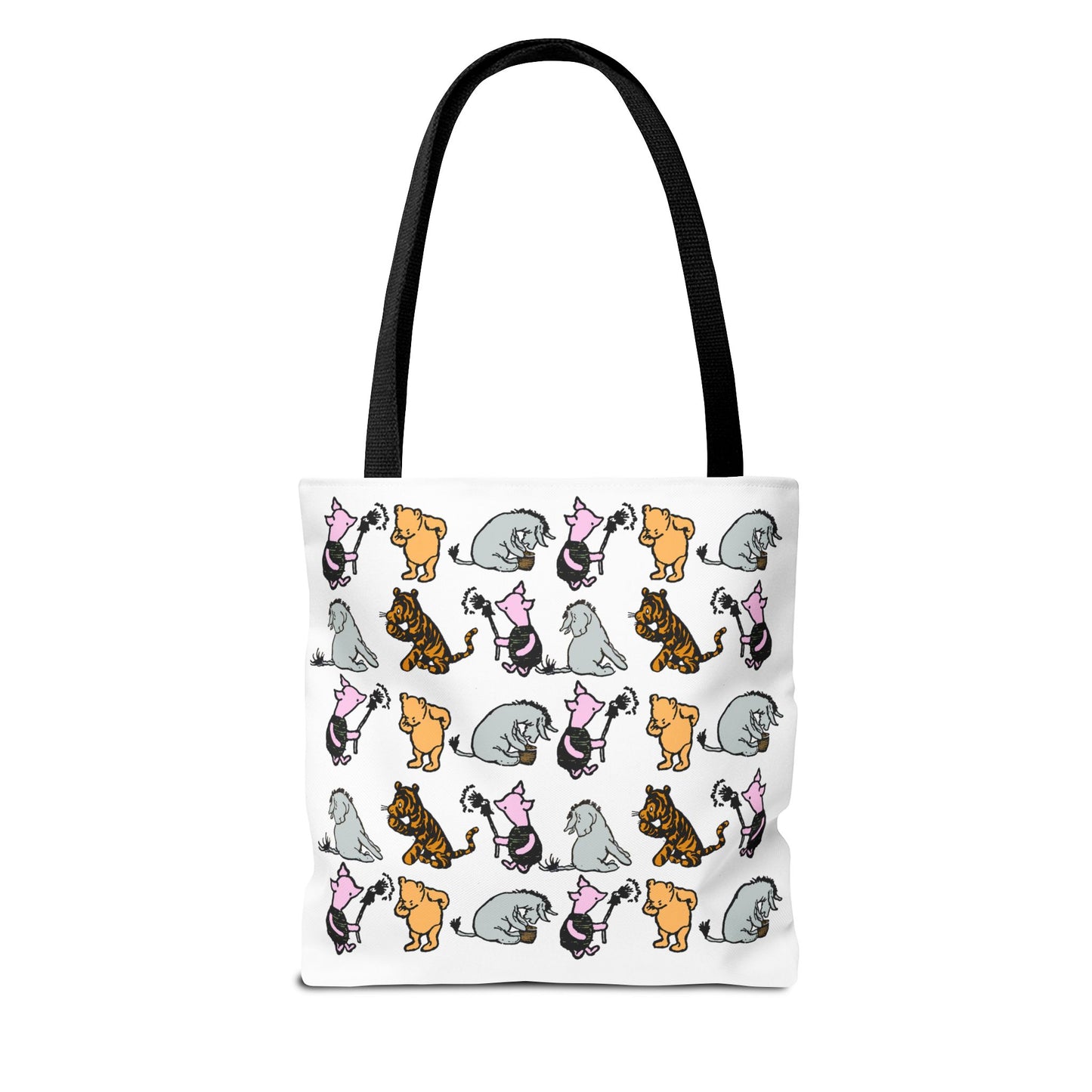 Cute Cats Pattern Tote Bag — All-Over Print Cat Lover Tote