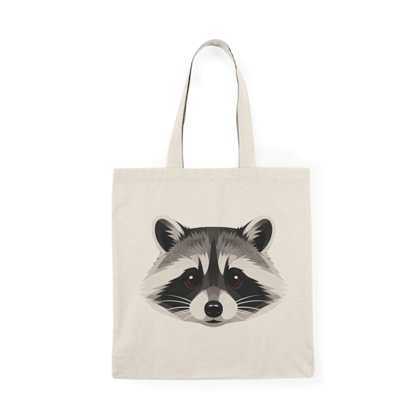 Raccoon Face Canvas Tote Bag